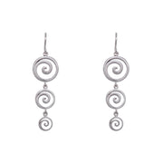 Sterling Silver Gratitude Earrings - Wave Style